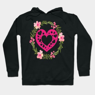 FLOWER HEART ART Hoodie